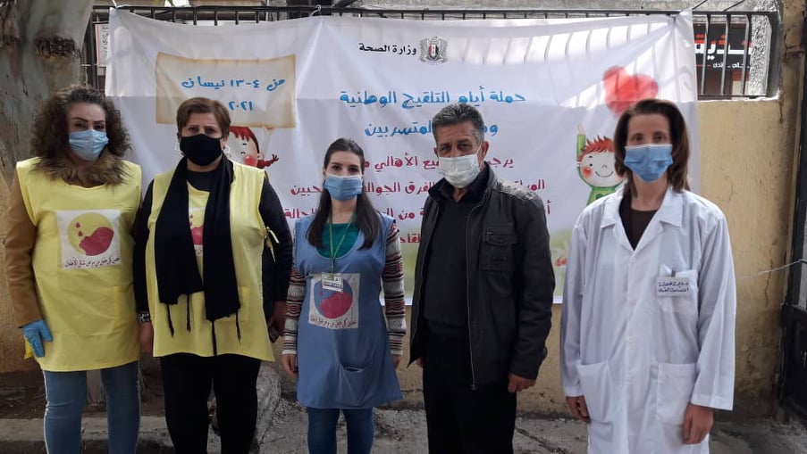 دام برس : دام برس | مديرية صحة حمص تتابع حملة التلقيح الوطنية للأطفال المتسربين